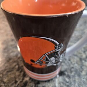 2 Sided Ceramic Cleveland Browns Coffee Mug 12oz